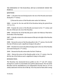 Emergence of The Marathas and The ...