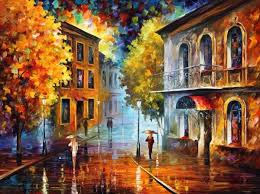 Etude In Red By Leonid Afremov Modern Impressionism Beautiful Oil Paintings Oil Painting On Canvas