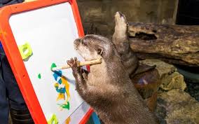 I Make Very Good Art Otters Otter Art Animals