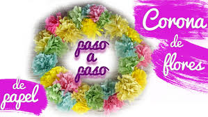 Es realmente fácil hacer una corona de flores que sea bonita y romántica. Como Hacer Una Corona De Flores De Papel Facil Y Rapida Manualidades On