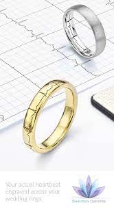 Heartbeat Wedding Ring Heartbeat Ring Engraved With Your Actual Heartbeat Engraved Wedding Rings Beautiful Wedding Rings Vintage Wedding Rings Vintage