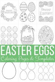 For older children, you could cut the eggs into quarters. 66 Easter Egg Coloring Pages Templates Free Printables