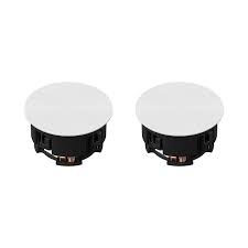 The size of the ceiling speaker depends on your room size, for example: In Ceiling Speakers Pair Sonos In Ceiling By Sonance