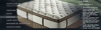 Stearns And Foster Collections Monogram Gel Memory Foam At Lauters Fine Furniture In Easton Pa Stearnsandfo Memory Foam Mattress Furniture Discount Furniture
