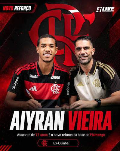 O atacante Aiyran Vieira de Lima, de 17 anos, novo refor&ccedil;o do Flamengo, sofreu uma les&atilde;o preocupante na tarde desta quinta-feira (20), durante o amistoso entre Brasil Sub-17 e Venezuela Sub-17. Aiyran,
