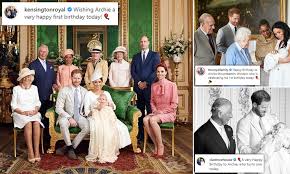 Robert archibald windsor in myheritage family trees (azrielknight web site). The Queen And Prince William Send Birthday Wishes To Archie Daily Mail Online