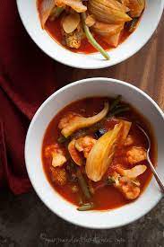 Quick Spicy Tomato Vegetable Soup Recipe Winter Soups Vegetable Soup Real Food Recipes