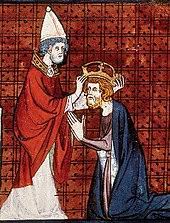 This grand, multifigured composition celebrates one of the great events of german history, when pope leo iii crowned charlemagne the first holy roman emperor in rome in the year 800. Charlemagne Wikipedia