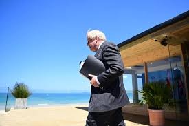 Prime minister boris johnson of britain and president biden in cornwall, england, on thursday. Vmisrpvd11jrcm
