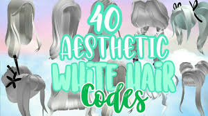 Последние твиты от everything bloxburg (@bloxburgnews). 40 Aesthetic White Hair Codes For Bloxburg Girls Youtube