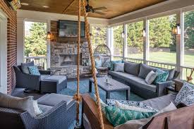 Brentwood Tn Screened Porch Transformation Delights Homeowners Screened In Porch Furniture Porch Design Screened Porch Designs