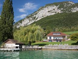 haute savoie on the edge of annecy lake
