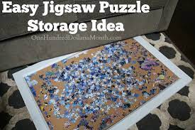 Use ziploc bags for game pieces, puzzle pieces and more. Helpful Tip Easy Jigsaw Puzzle Storage Idea One Hundred Dollars A Month