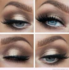 Here are a few eyeshadow color tips to help you make the most of your natural beauty. Eye Makeup For Blue Eyes With Brown And Gold Hues Eyemakeupart Blue Eye Makeup Wedding Makeup Blue Smoky Eye Makeup