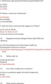 Pytania Do Testu Ekologiczno Wedkarskiego Pdf Free Download