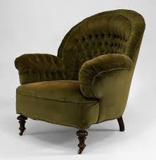 About Us English Victorian Turkish Style Round Back Easy Chair With Tufted Olive Green Ve Victorian Style Chair Wingback Chairs For Sale Green Velvet Chair