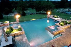 Atlantis Pools Tulsa Outside Pool Geometric Pool Pool Landscaping