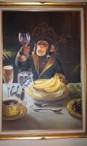 My Friend S Latest Drunken Ebay Purchase Monkey Art Art Painting Oil Painting