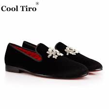 Black And White Loafers With Tassels Cool Tiro Velvet Dress Shoes Men Loafers Rhinestones Crystal Tassel Slippers White Velour Luxury Banquet Dress Shoes Men Men S Wedding Shoes Black Velvet Shoes