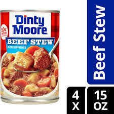 Pour can of dinty moore stew over batter and again. Dinty Moore Beef Stew 15 Oz Pack Of 4 Walmart Com Walmart Com