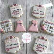 Bridesmaid Proposal Cookies Bridesmaid Cookies Bridesmaid Proposal Will You Be My Bridesmaid