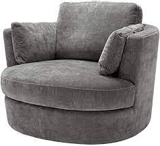 Choose from contactless same day delivery, drive up and more. Amazon Com Gray Round Swivel Chair Eichholtz Clarissa Charcoal Swivel Base Living Room Accent Chair Loveseat Modern Luxury Furniture Kitchen Dining