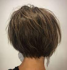 Short Choppy Brown Bob Short Hairstyles For Thick Hair Hair Styles Haircut For Thick Hair