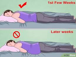 When do you start sleeping on your back during pregnancy? How To Lie Down In Bed During Pregnancy 12 Steps With Pictures