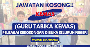 Click the link below to apply and kindly check the closing date and the requirement for the. Permohonan Online Jawatan Kosong Guru Tabika Kemas Dibuka 2020 Mohon Sekarang Info Jawatan Kosong Seluruh Malaysia