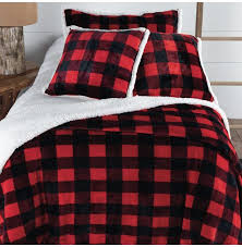 When it comes to the classic red and black buffalo plaid, it seems this pattern has prevailed for a very long time. Lumberjack Sherpa Red Buffalo Plaid Comforter Set