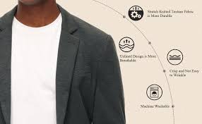 Buy knitted suit and get the best deals at the lowest prices on ebay! Men S Casual Knit Blazer Suit Jackets Two Button Lightweight Unlined Sport Coat At Amazon Men S Clothing Store