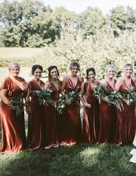 Luxe Velvet Bridesmaids Dresses These Stunning Gowns By Jenny Yoo In This Rustic Sh In 2020 Fall Bridesmaid Dresses Velvet Bridesmaid Dresses Fall Wedding Bridesmaids