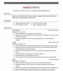 best public relations resume example
