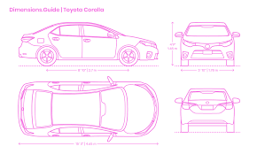 2012 toyota corolla trims (3). Toyota Corolla Dimensions Drawings Dimensions Com