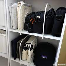 トートバッグやリュックの収納アイデア 鞄のおすすめ収納方法 無印良品 ニトリ ikea 100均 収納 アイデア クローゼット 収納 収納