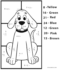 The cutest unicorn multiplication coloring pages and math worksheets to make math engaging + fun!! Free Printable Christmas Math Coloring Pages Novocom Top