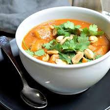 West African Peanut Soup With Chicken Pinch And Swirl
