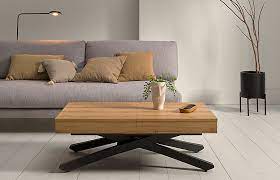 Se puede realizar en chapas de madera, lacados mate y lacados brillo. Mesa De Centro Convertible En Comedor Extensible En Portobellostreet Es
