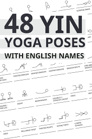 Yin Yoga Decor For Your Studio Or Home A Printable Wall Art With 48 Yin Yoga Poses Stick Figures Yin Yoga Yin Yoga Poses Yin Yoga Sequence