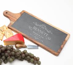 Maybe you would like to learn more about one of these? Personalized Cheese Board Slate And Acacia Wood 17 X 7 Design 35 Personalized Acacia Wood Slate Cheese Board