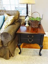 Holidays At The Harris Home Painted End Table Old End Tables Painted End Tables Redo Furniture