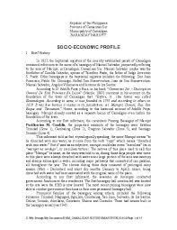 DOC) Profile of Barangay Marupit, Camaligan, Camarines Sur, Philippines.