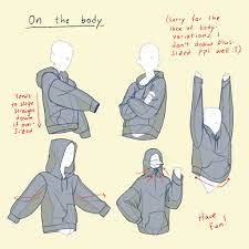 All the best sweatshirt drawing 28+ collected on this page. Chrom On Twitter How I Draw Hoodies I Hope This Is Helpful To Anyone Who S Finding It Hard To Dissect Hoodies Especially Oversized Ones Because I Sure Did The Sleeves