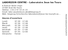 9 rue gutenberg 37300 joue les tours. á Horaires D Ouverture Laborizon Centre Laboratoire Joue Les Tours 6 Avenue Victor Hugo A Joue Les Tours