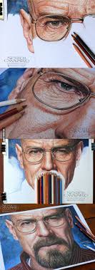 Breaking Bad Hyperrealism In Crayon Hyperrealism Realistic Art Color Pencil Art