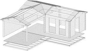 Eck Gartenhaus Hansa Corner Deluxe B 22m2 70mm 3x7 Corner Summer House Corner Garden Fully Glazed Doors