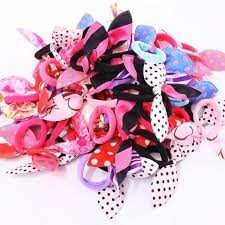 10pcs Lot Wholesale New Fashion Gilrs Cute Rabbit Ears Elastic Hair Rubber Bands Accessories Women Ponytail Hai Hair Rubber Bands Rabbit Ears Women Accessories