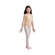 Girls Capezio Dance Cami Leotard Size L 12 Nude