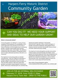 How successful is community gardens? Harpers Ferry Historic District Community Garden Home Facebook