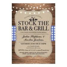 Stock The Bar And Grill Rustic Couple S Shower Invitation Zazzle Com I Do Bbq Couples Shower Invitations Rustic Couples Shower